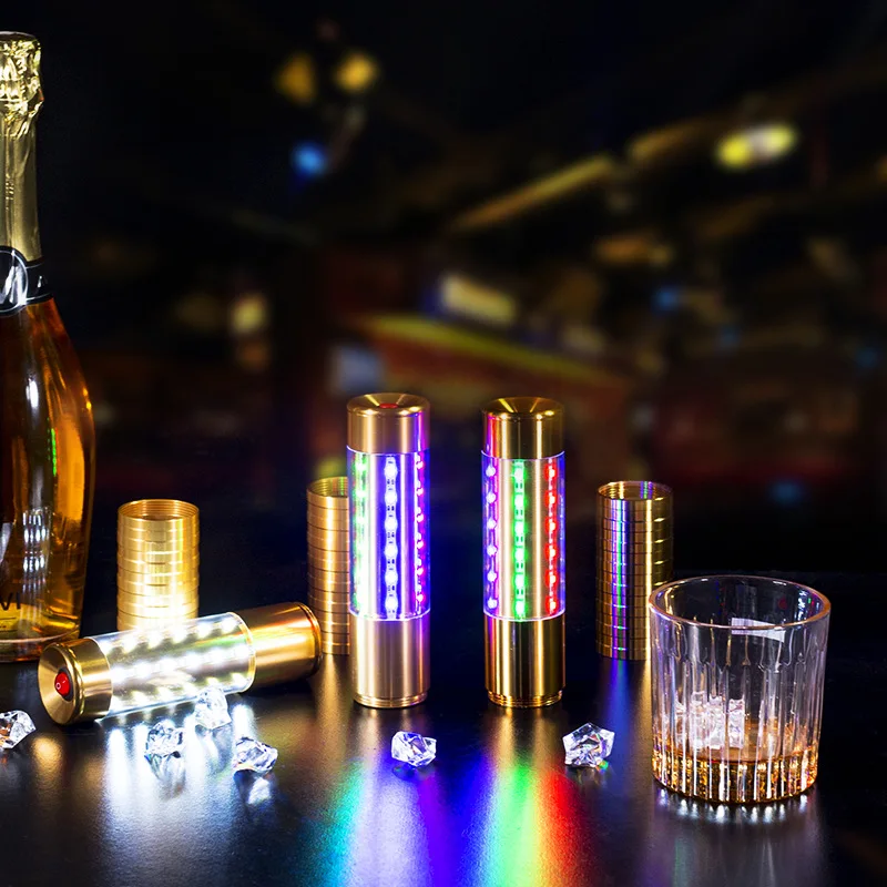 Hand-held LED Strobe Light Champagne Bottle Flashing Stick Light Bottle Service Sparkler For Club KTV Wedding Bar DJ Party Decor