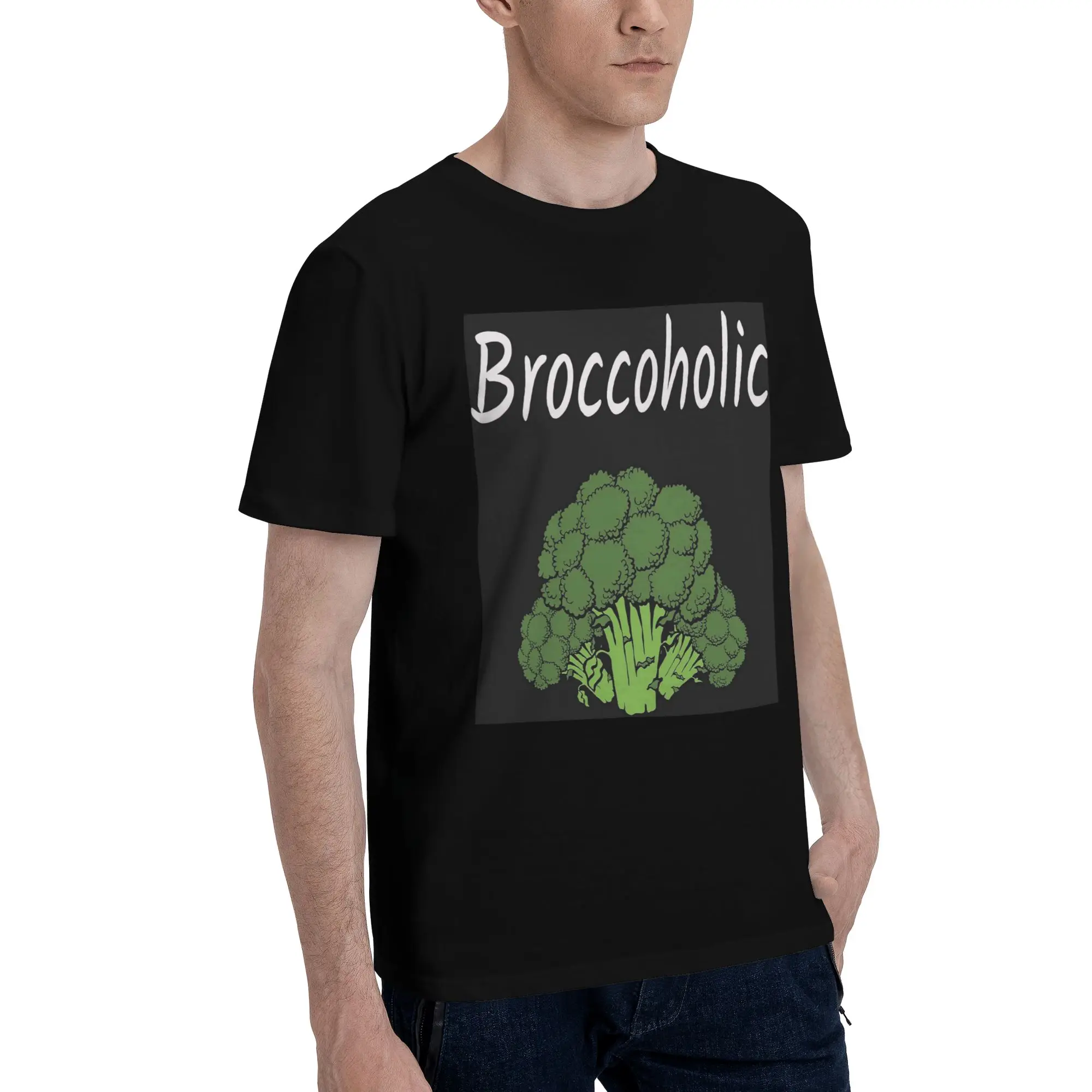 

Fresh Raw Broccoli (2) Men T-Shirt Plus Size T Shirts Men's O-Neck Cotton Tees Short Summer Male