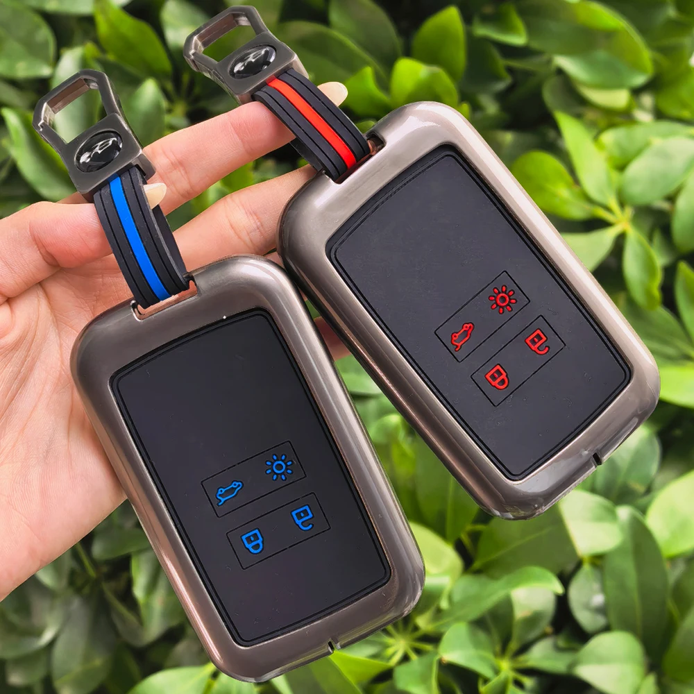 Car Key Case Cover For Renault Clio 5 Espace Captur Arkana Kadjar Zoe Megane Scenic Koleos Austral Mega For Dacia Sandero Duster