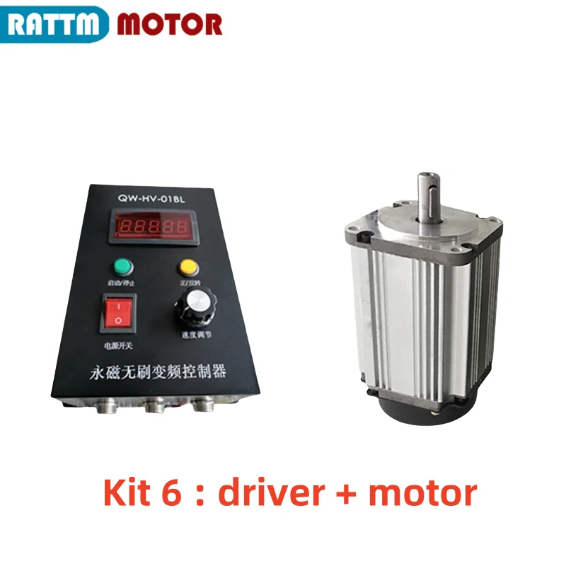 DC CNC Brushless Spindle Motor 450W 550W 650W 1000W 1200W High Speed Torque For Drilling Milling Machine