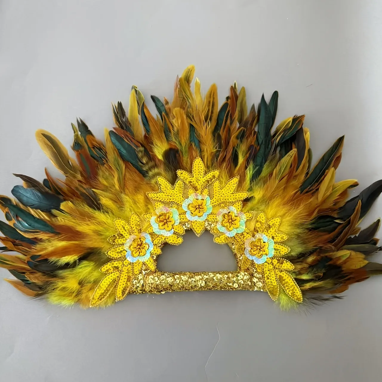 Colorful wedding bride holding a fan, TV drama movie dance party performance fan, Halloween party photo-taking fan