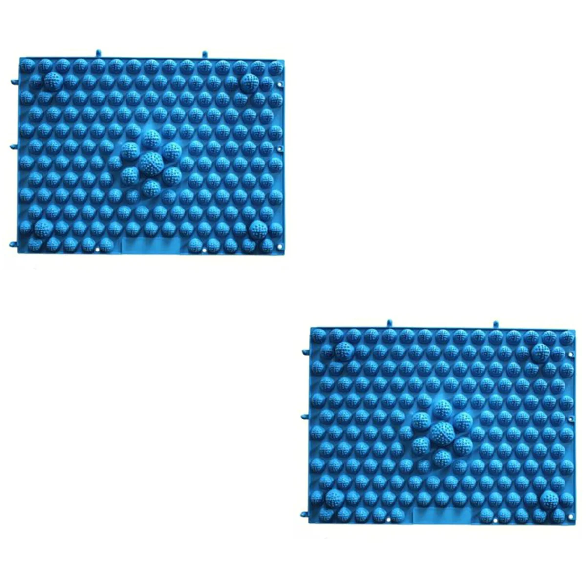 2pcs Reflexology Foot Massage Pad Blood Circulation Acupressure Mat Feet Massaging Plate (Blue) foot massage mat