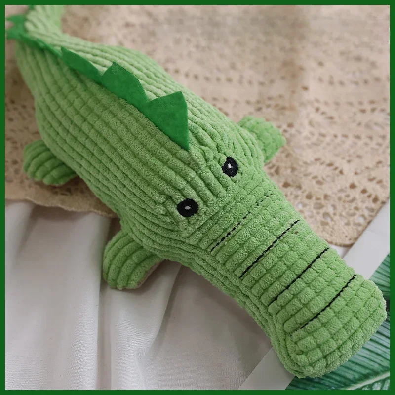 Crocodile Shape Plush Dog Squeaky Toys for Small Medium Dogs Funny Sounding Interactive Dogs Toy Pets Accessories Supplies