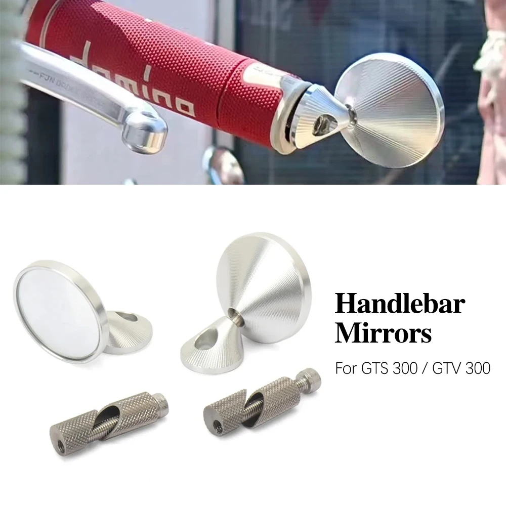 

For Vespa GTV300 GTS300 GTV GTS 300 Motorcycle Handlebar End Rearview Mirrors