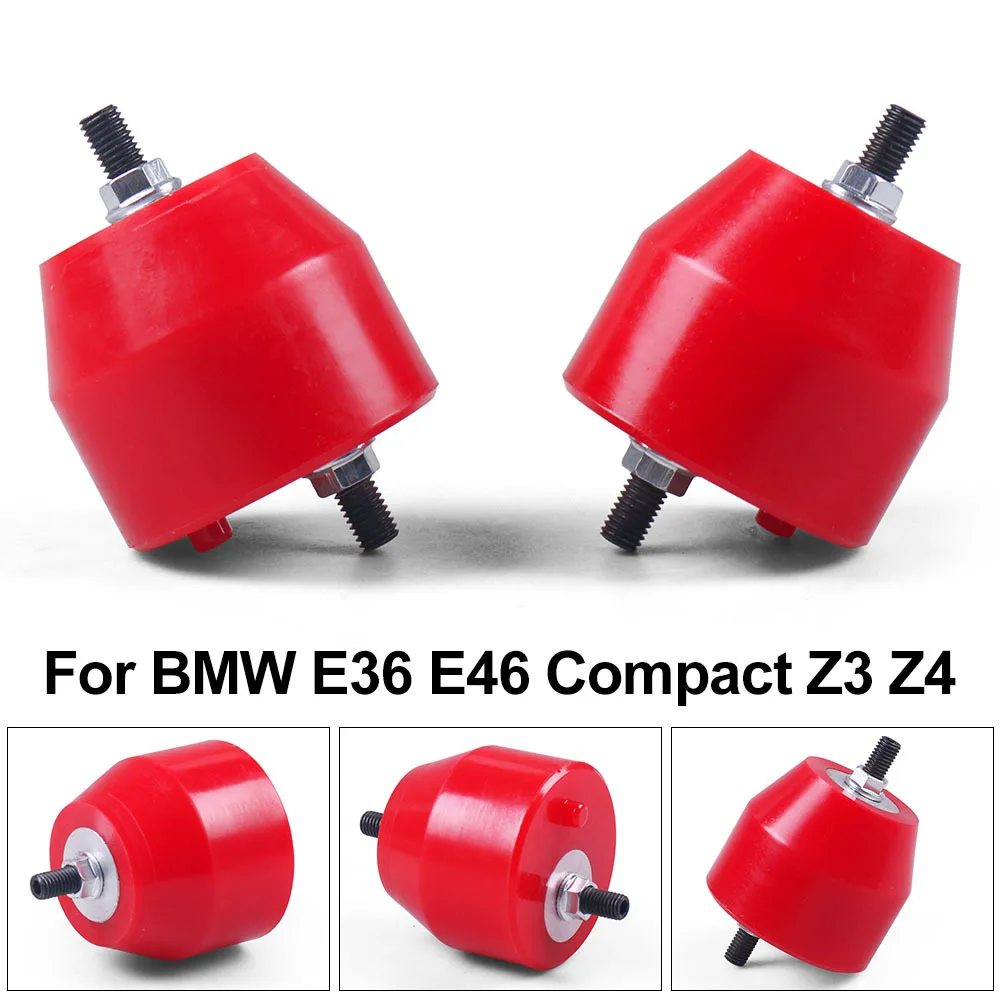 Engine Front L&R Mount Mounting Insulator 11811140985 22116779970 For BMW E36 E46 Compact Z3 Z4 Inline 6CYL 85A Polyurethane