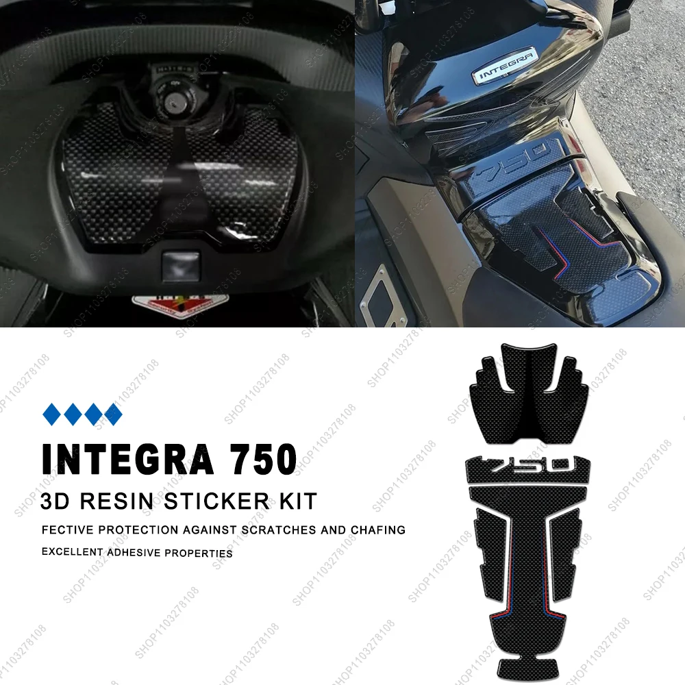 

Integra 750 Sticker Motorcycle Accessories 3D Epoxy Resin Sticker kit For Honda Integra 750 700 Non-slip Tank Pad Decal