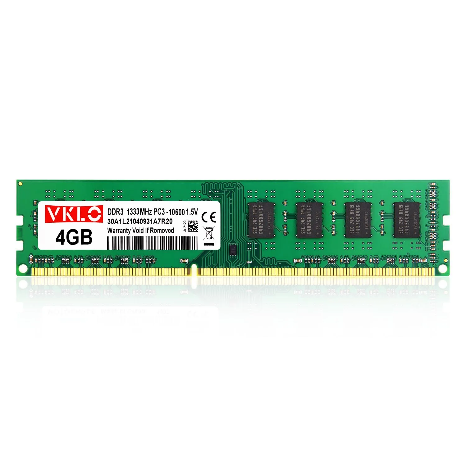 VKLO DDR3 RAM 4X2GB 1333MHz 1600MHz Desktop Memory 2GB PC3-10600 PC3-12800 240pins Non-ECC Unbuffered DIMM RAM Free Postage