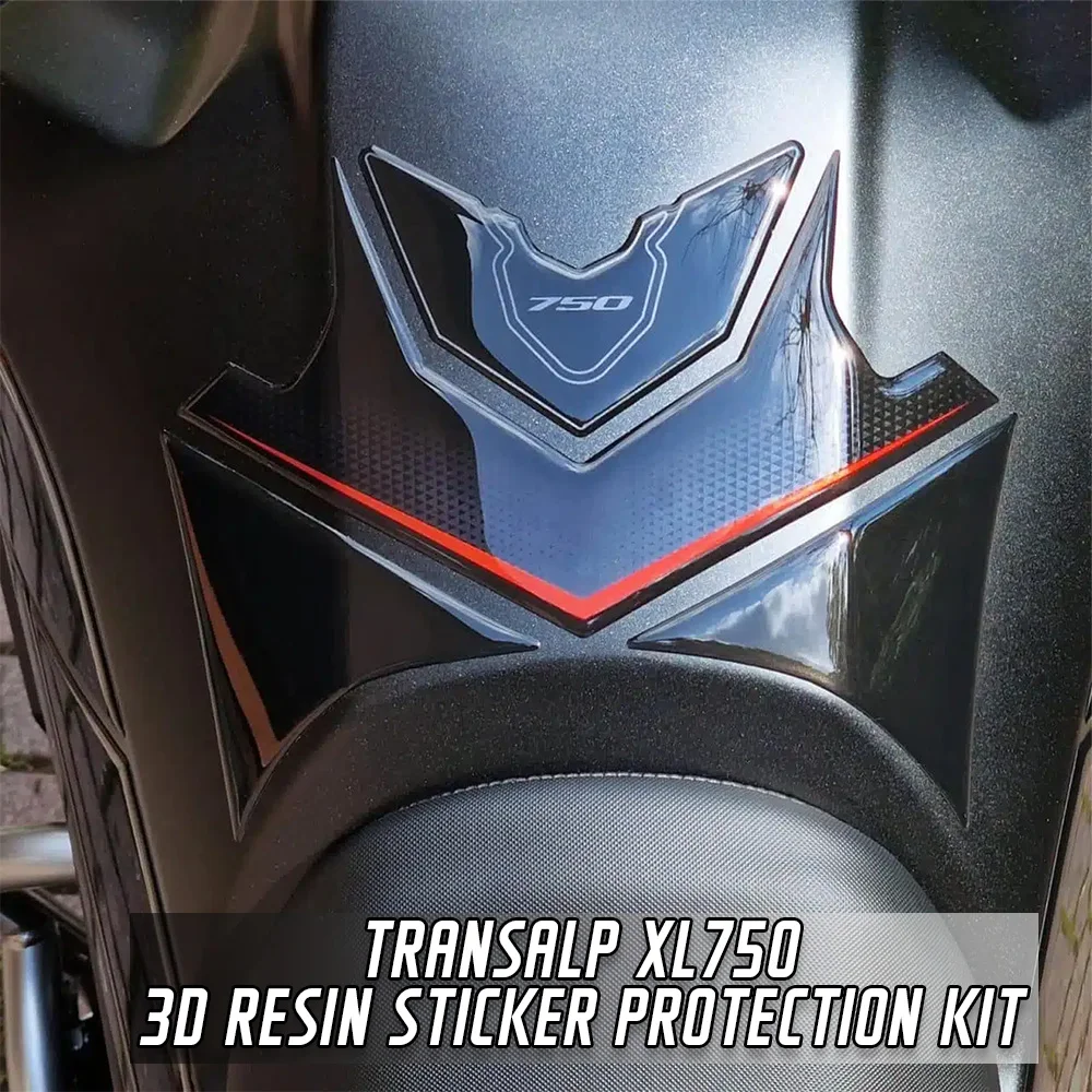 

Наклейка на топливный бак мотоцикла, водонепроницаемая, устойчивая к царапинам, 3D защитная наклейка из смолы, комплект для Transalp XL750 XL 750 2023