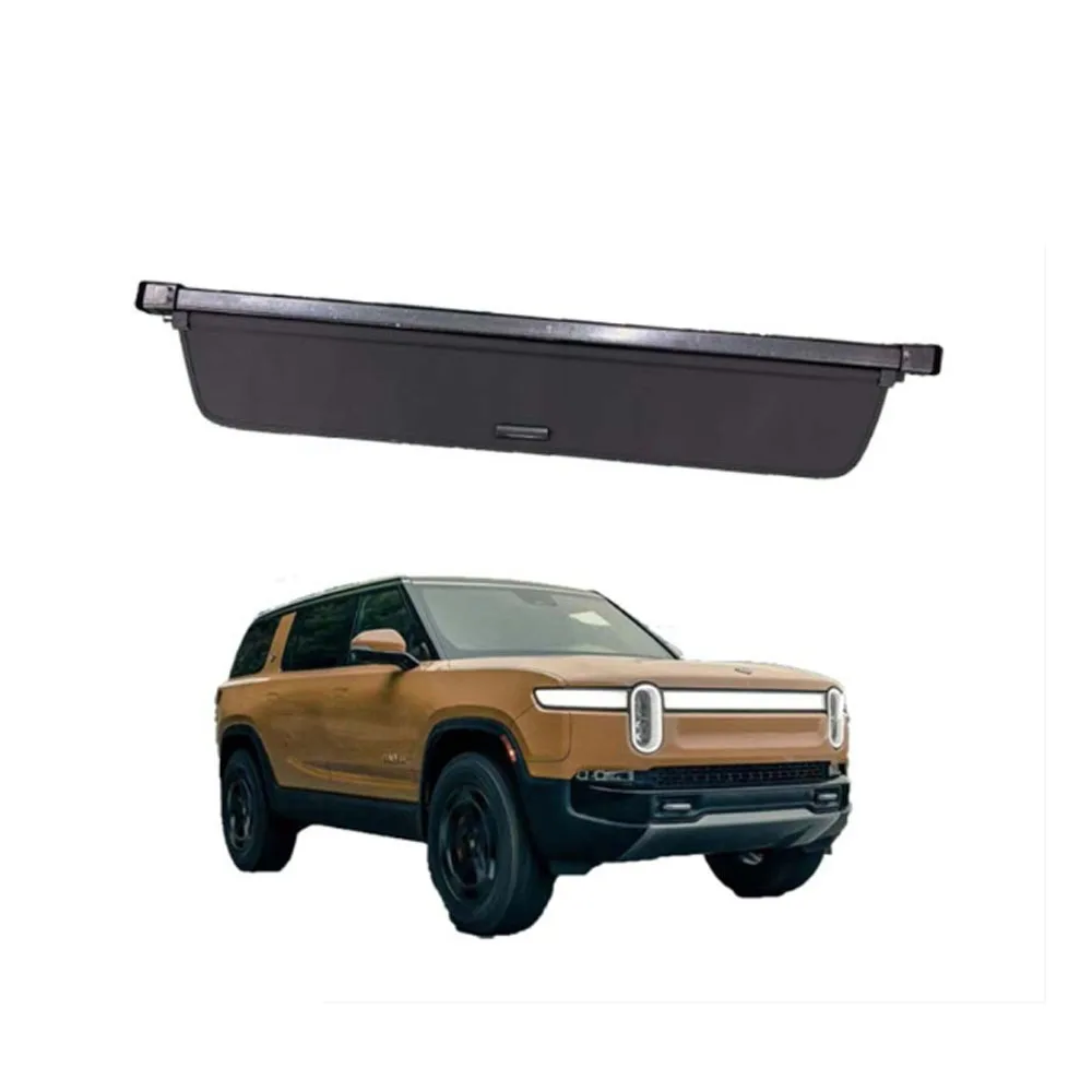 

Car Trunk Cargo Cover for Rivian R1S Luggage Organizer Curtain Boot Tray Shielding Retractable Accesories