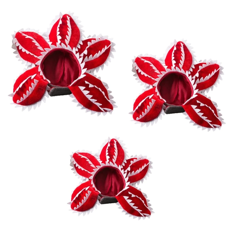 

Lovely Flower Hat Soft Adjustable Headwear Headgear Demogorgon Hat