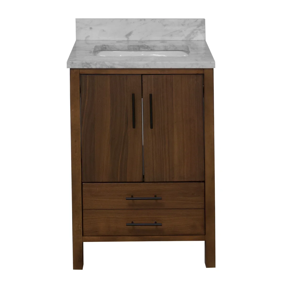 ！@Combohome Wholesale Modern Integrated Top and Sink Solid Wood Eco-Friendly Durable Floor Standing Black Bathroom Vanity Cabine