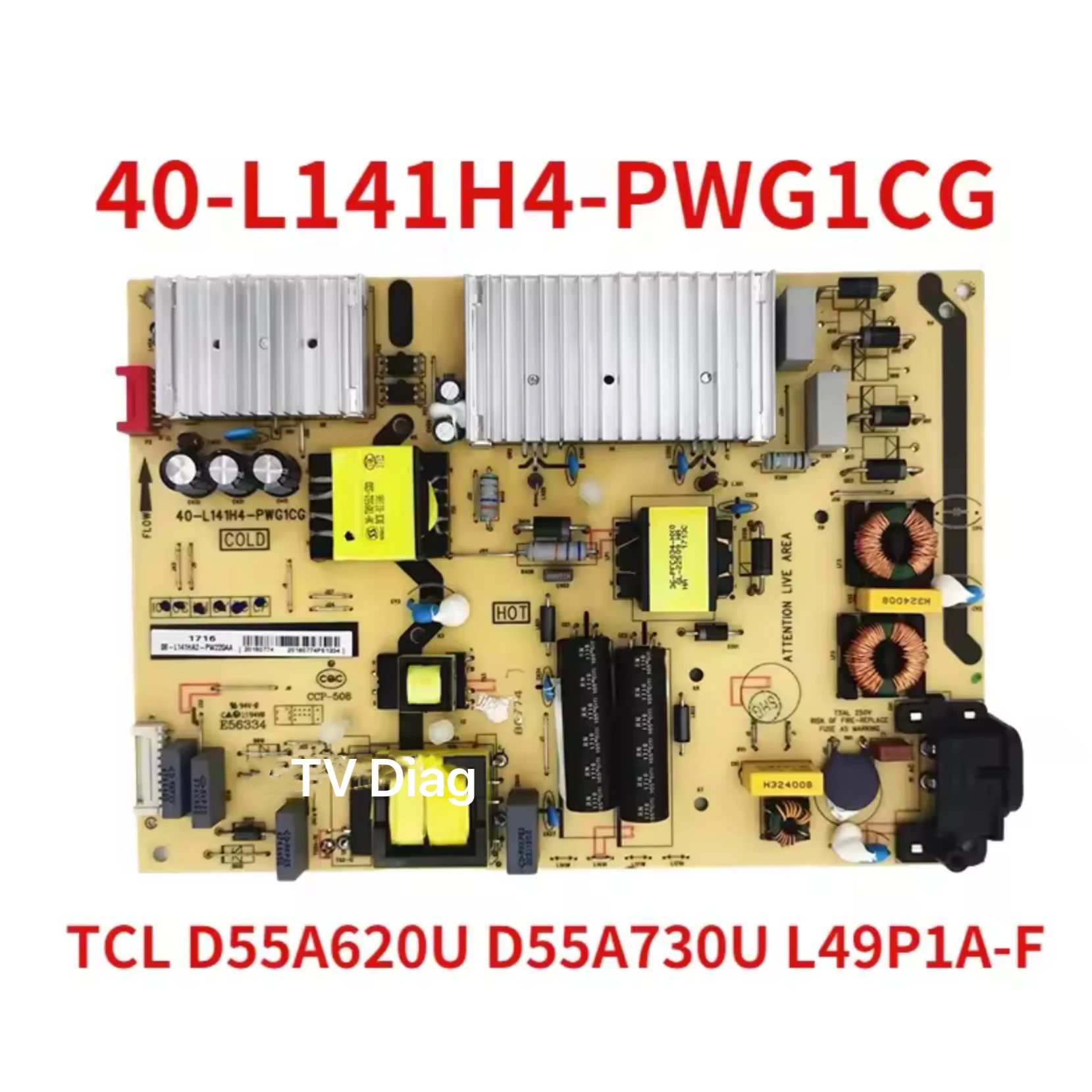 Placa de alimentación original 100% probada y funcional para L55C2 49P3 D55A620U 49A950C L55E5800A-UD 40-L141H4-PWG1CG