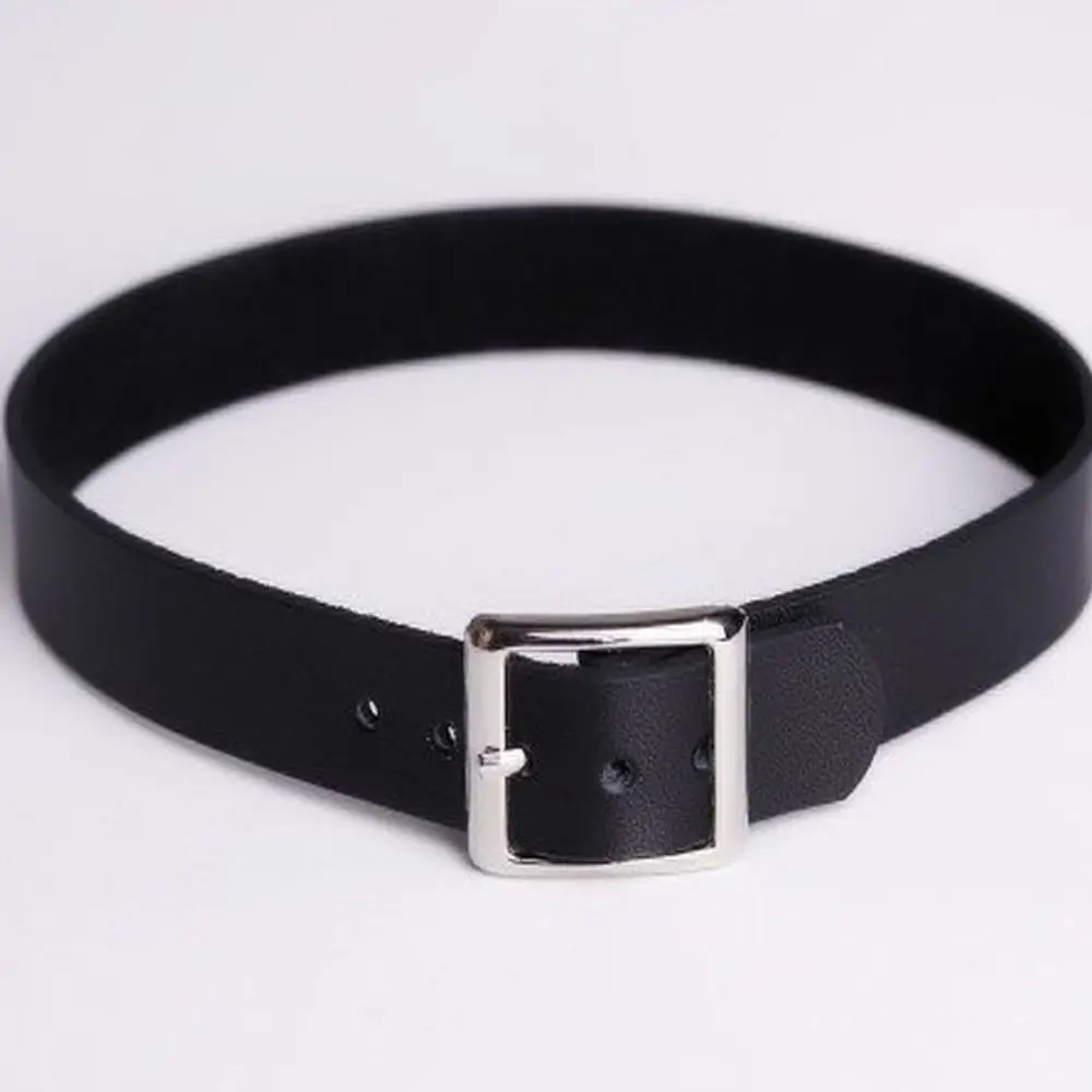 

Fashion Punk Gothic Collar Necklace Bracelet Leather Buckle Choker