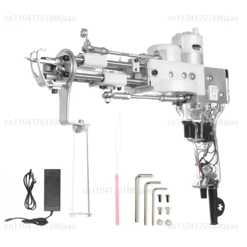 2-In-1 tufting gun tufting gun carpet loom double material silent gear white steel scissors carpet electric gun