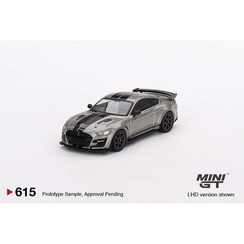 MINIGT 615 1:64 Shelby GT500 SE Widebody Pepper Gray Metallic Diecast Car Model Toy Bubble Hood Gift