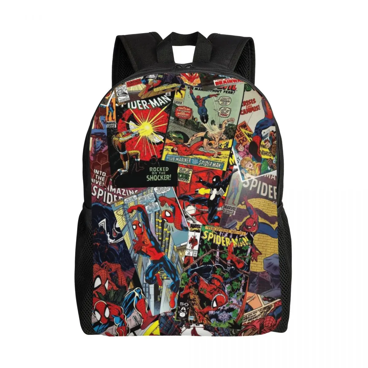 

Marvel Spider-Man Backpack, Women's Oxford Cloth Backpack, Men's School Bag, Travel Backpack, Laptop Backpack