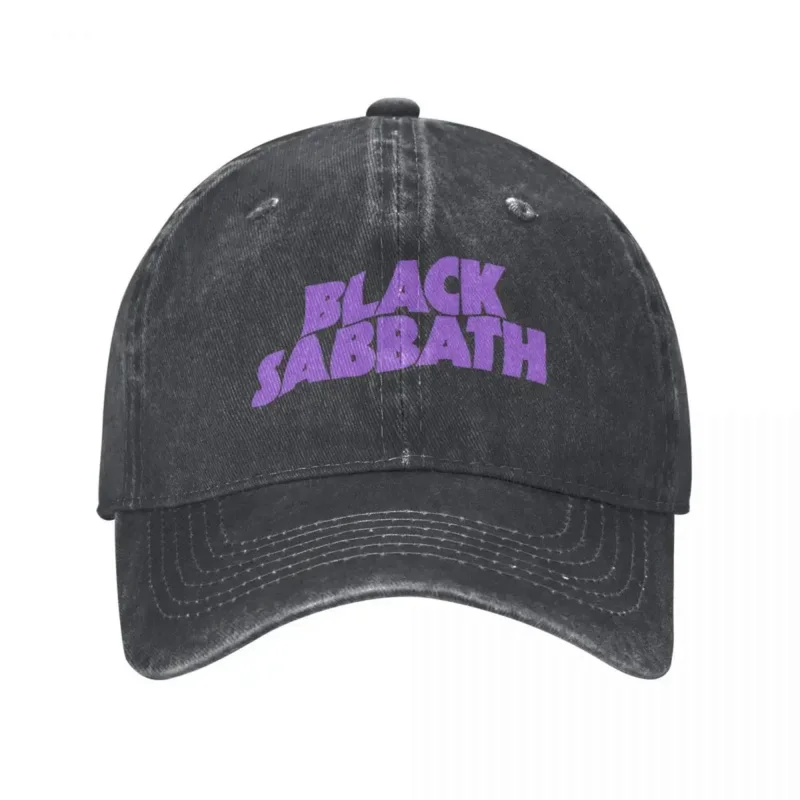 

Black Sabbathe Music Baseball Caps Casual Distressed Washed Rock Headwear Unisex Outdoor Workouts Unstructured Soft Caps Hat