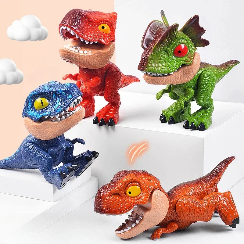 Dinosauro giocattolo 5-in-1 temperamatite cucitrice gomma righello cancelleria Set arti flessibili forme realistiche Dinosaur Assembly KitDi