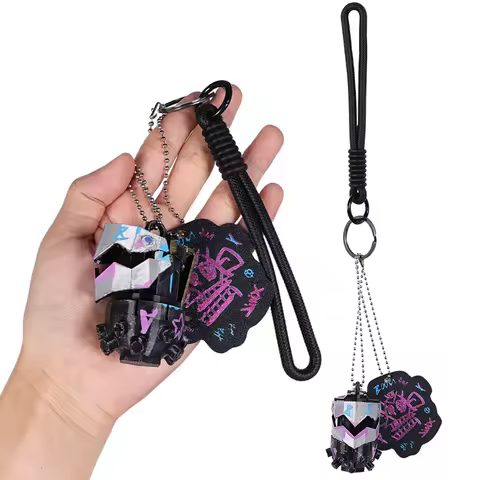 Disguise 6cm Arcane Jinx Flame Chompers Pendant Game LoL TV 2 Cosplay Costume Accessories Roleplay Fancy Dress Up Party Prop
