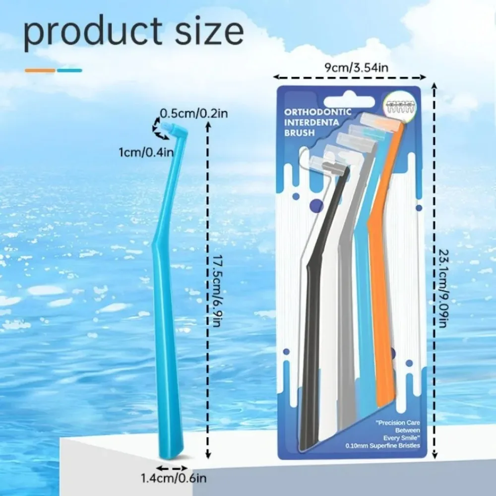 3/5 Pcs Soft Hair Implant Interdental Brush Single-Beam Soft Teeth Cleaning Toothbrush Oral Care Tool Small Head