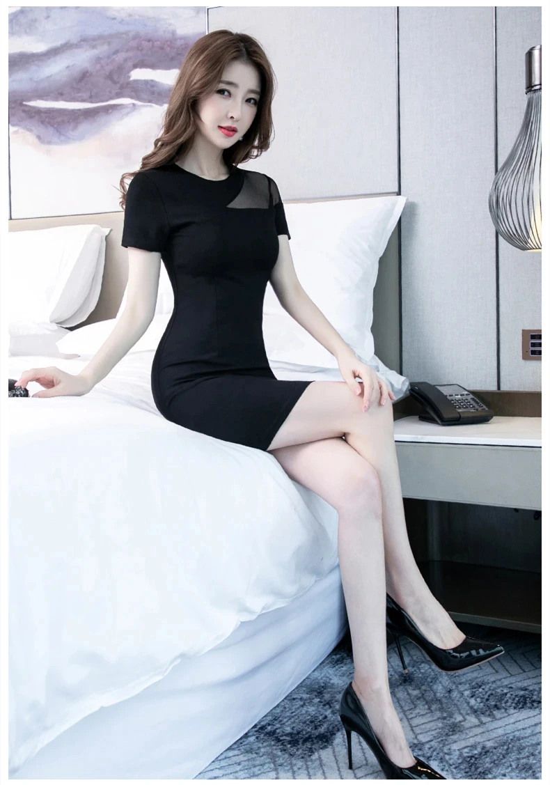 

new summer office lady fashion casual sexy plus size brand female women girls short sleeve mini patch dress