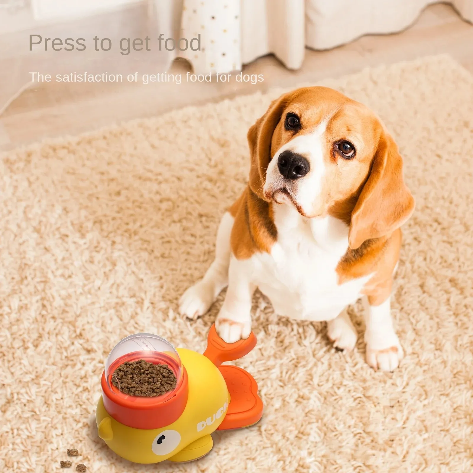 2 en 1 Juguete para perros dispensador automático y comedero lento de snacks para adiestramiento