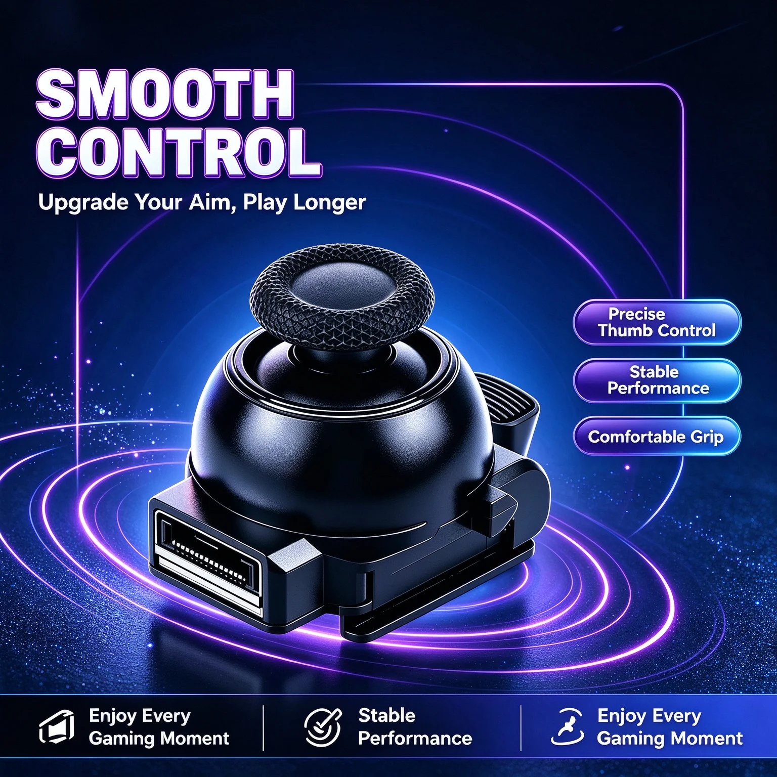 Besavior Adjustable-damping TMR Joystick Plug&Play Replacement Thumb Stick Module for PS5 Edge Controller Repair Accessories