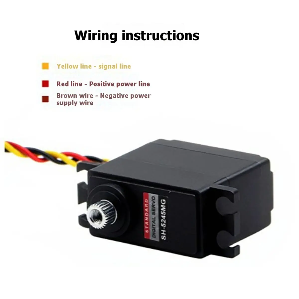 

Цифровой сервопривод A41T 15 кг 5245 мГц с металлическим редуктором, высоким крутящим моментом, безколлекторным двигателем, длительным сроком службы и программированием HFP-3