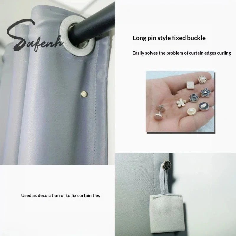 10Pcs Brooch Buttons No Sew Instant Removable Cover Up Buttons Rhinestone Pin For Women Replacement Safety Button