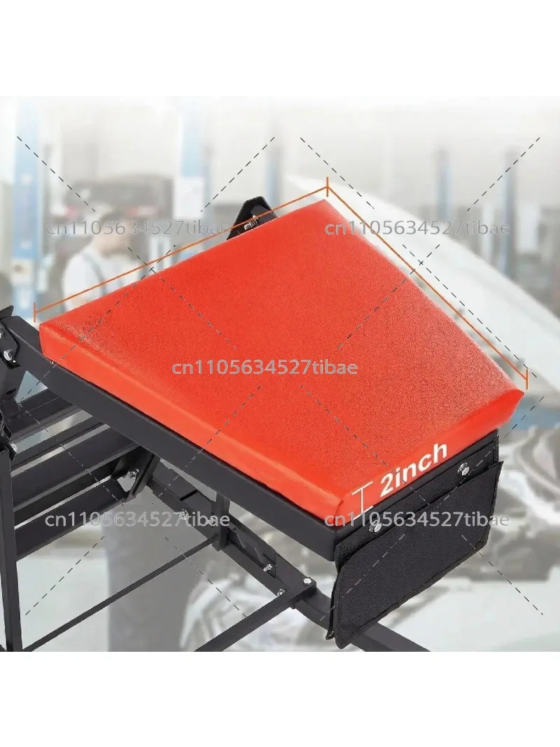 Auto Repair High Stool, Maintenance Tool Rolling Seat, Heavy Duty Work Creeper Board for Garage