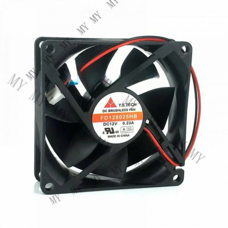 

Вентилятор Y.S.TECH FD128025HB, 80*80*25 мм, DC 12V 0.23A, 2 контакта, 1 шт.