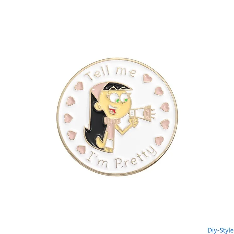 

Cartoon Girl Clothing Accessories Alloy Brooch Badge Enamel Lapel Pins