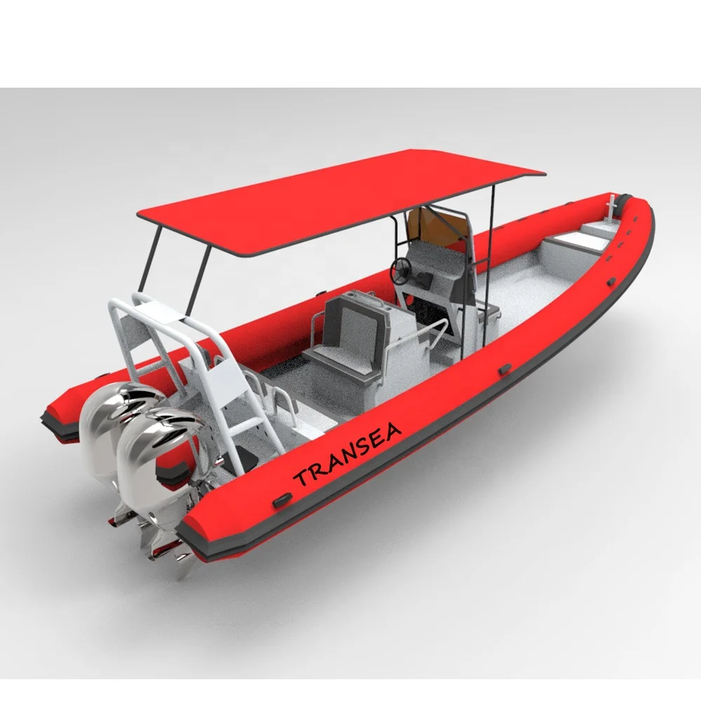 Luxury GERMANY 860 28.7ft aluminum rib inflatable hypalon orca dinghy boat