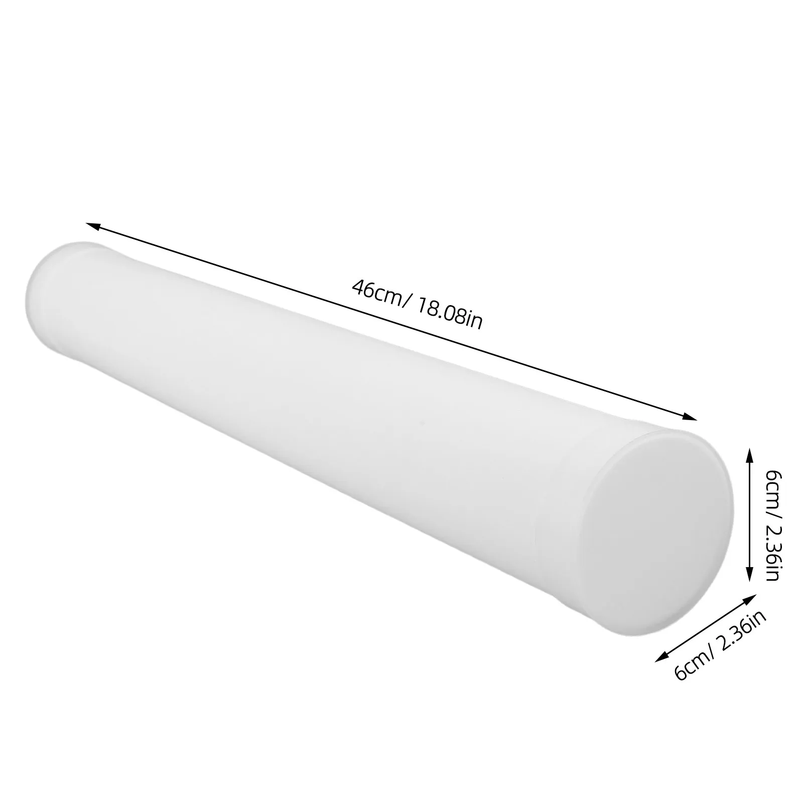 4Pcs Plastic Poster Tubes Caps Mailing Tubes Oil Painting Protection Storage Cylinder Case for Artwork Shipping 6cmx46cm