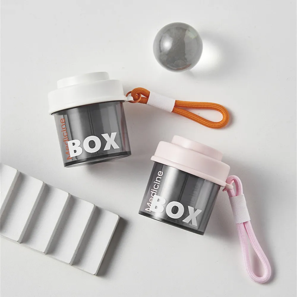Partition Portable Medicine Box for Travel, Carry It with You, mini Multifunctional Packaging Medicine Box for Storing Medicine