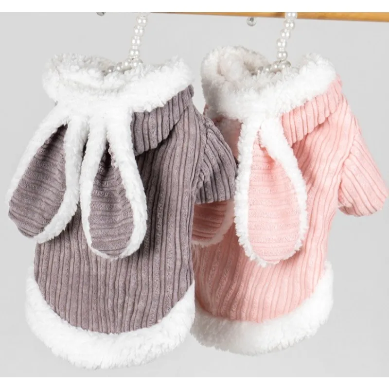 강아지와 고양이를 위한 두꺼운 플리스 의류 이미지