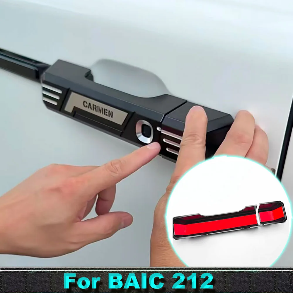 BAIC 212 T01 2024-2026 CNC-gefräster Türgriff-Schutz Aluminium Äußere Dekorative Abdeckung