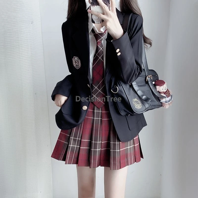 

2026 campus daily costume autumn winter academy style girls' suit outfit fashionable temperament korean style jk uniform