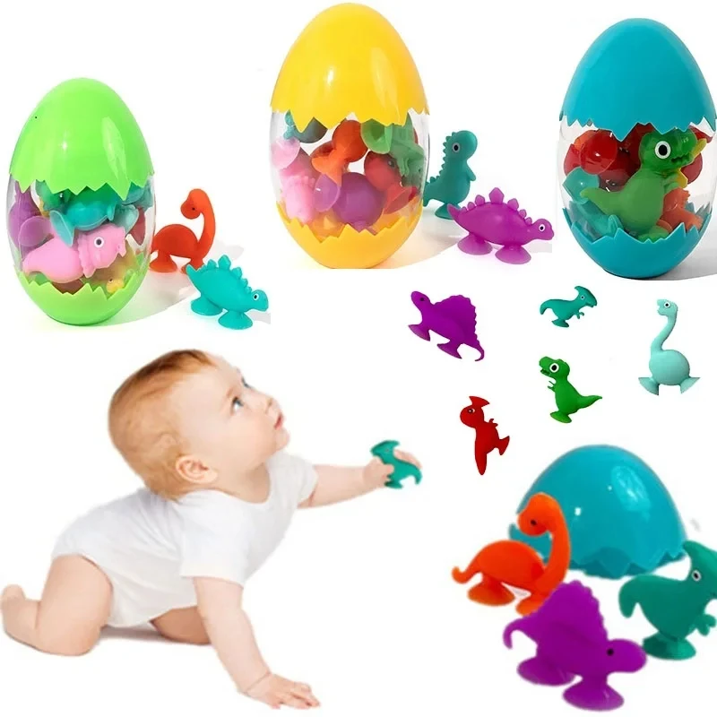 Jouet de bain à ventouse en silicone, blocs de construction souples, jeu coule parent-enfant, jouets amusants pour enfants