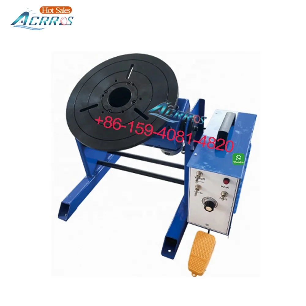 Auto Welding Positioner with 110V/220V Rotating Turntable 30kg Voltage Capacity