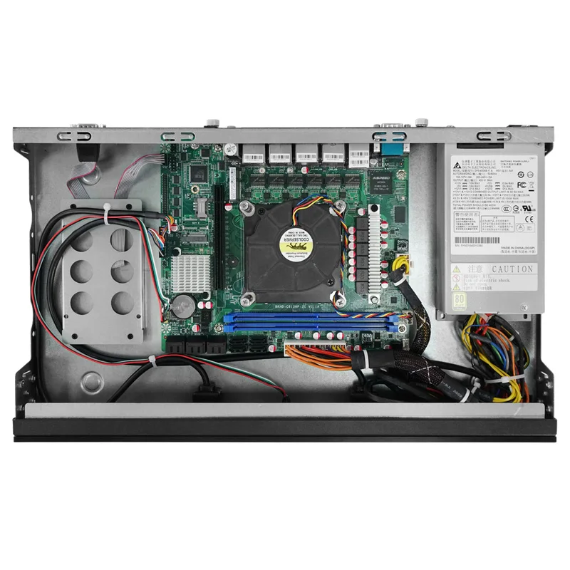 BKHD R9 C612 19 polegadas 1U Firewall Server LGA2011 ECC Memória Xeon E5-2650V4 E5-V3 V4 6*2.5G 6 * USB RS232 Suporte WIFI 4G VPN Linux