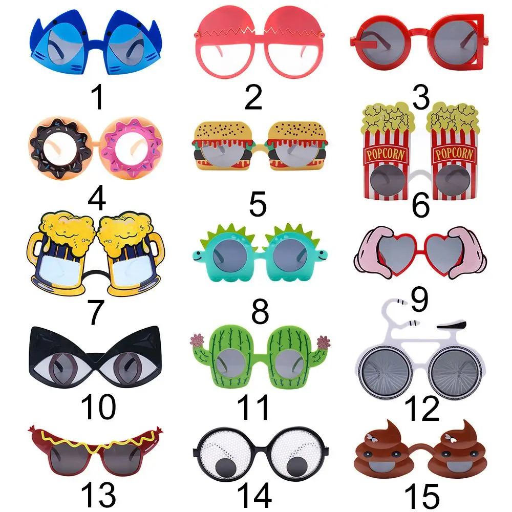 زهرة الشمس عطلة الاحتفال تزيين القرش حزب عيد ميلاد نظارات النظارات الشمسية صورة شخصية الدعائم #4
