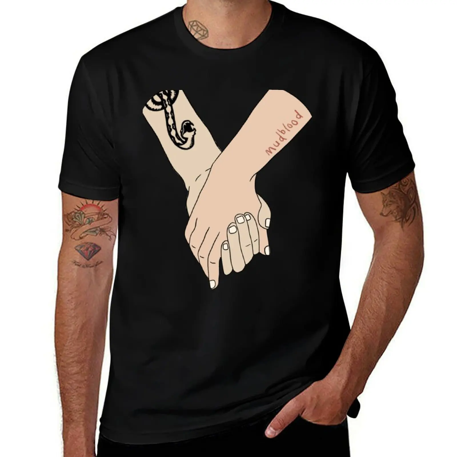 

Dramione holding hands Essential T-Shirt Casual Basic Street Style T-Shirt