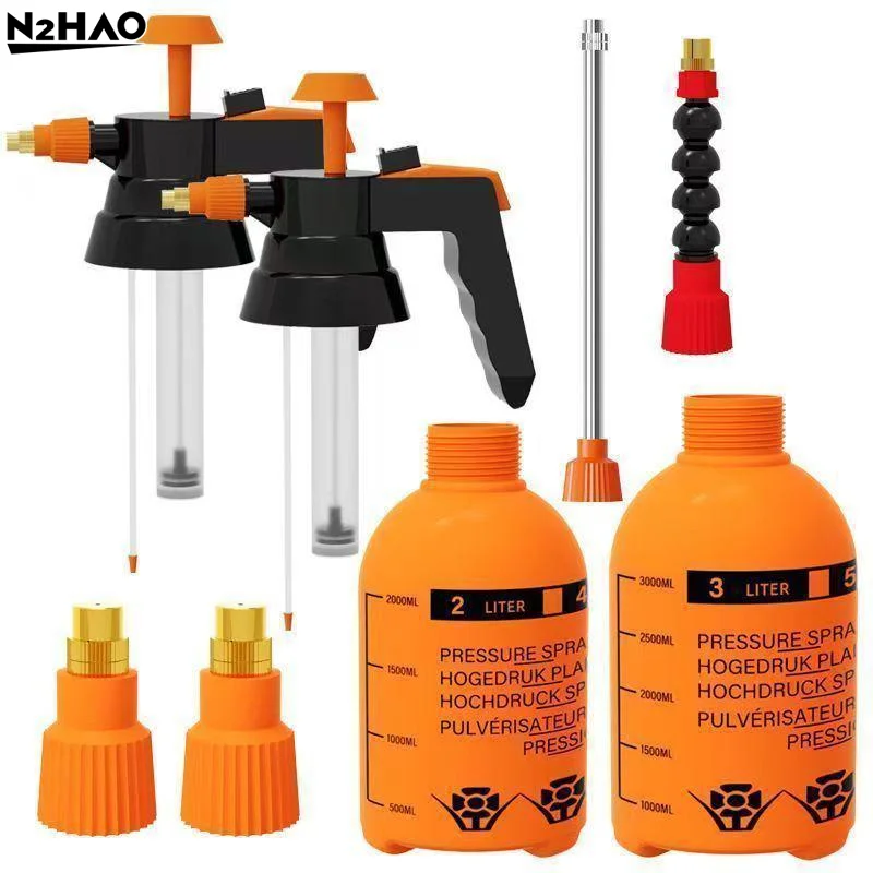 High Pressure Air Pump Spray Nozzle 1/5pcs BPA Free Adjustable Spray Head for Indoor Outdoor Plant Watering