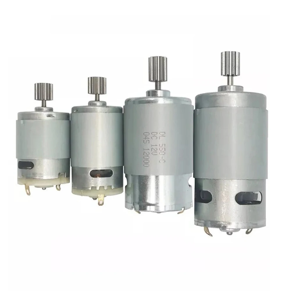 1pc Replacement Motors For Kids Electric Car Motor RS550 RS390 RS380 12V 6V RS555 24V 10 Teeth 12 Teeth
