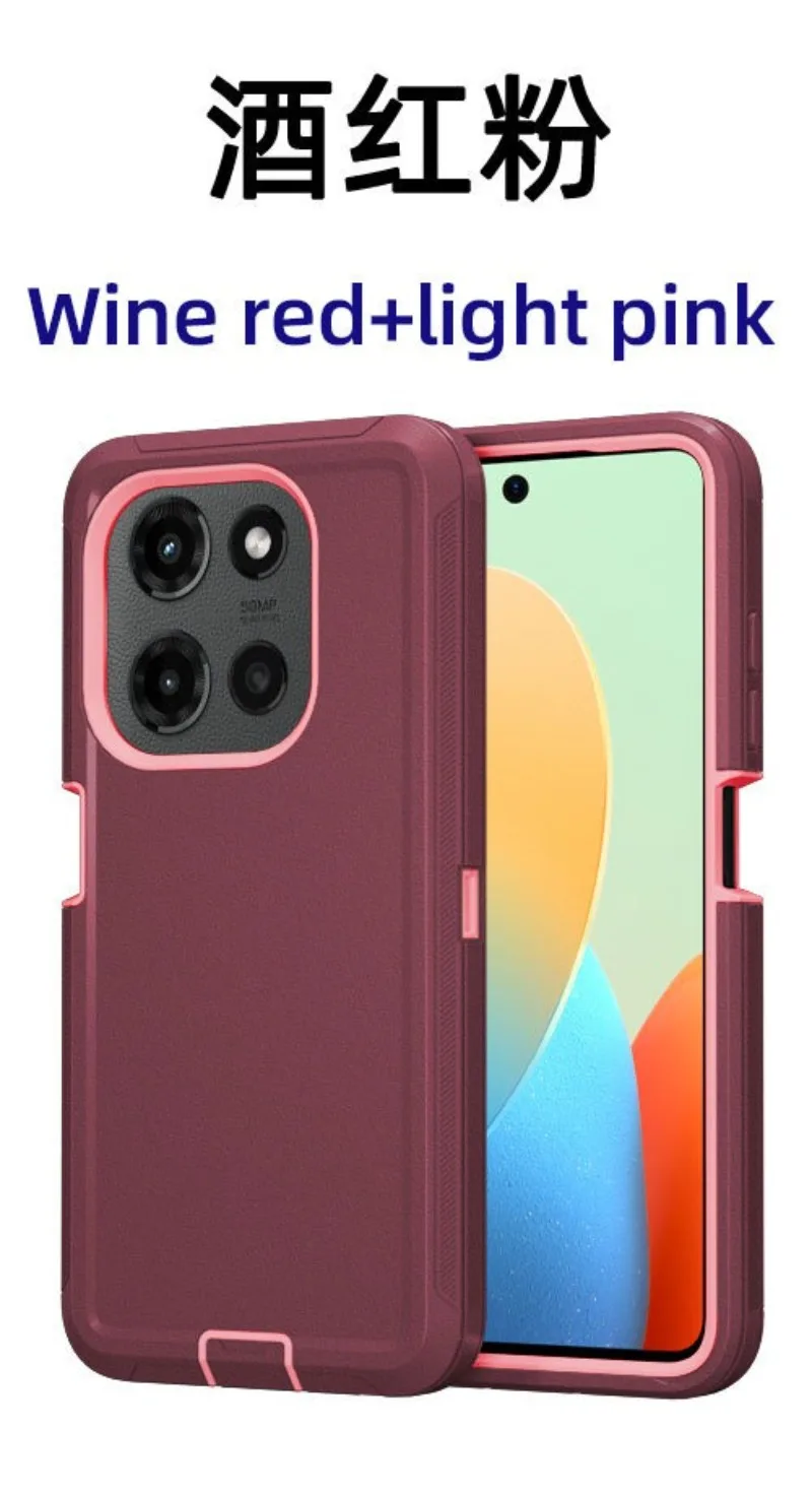 3-Schicht-Schutzhülle für Motorola G Edge Play Stylus Power 5G 2026 2025 2024 2023 Robuste Hybrid-OTT-Schutzhülle – Detail 16