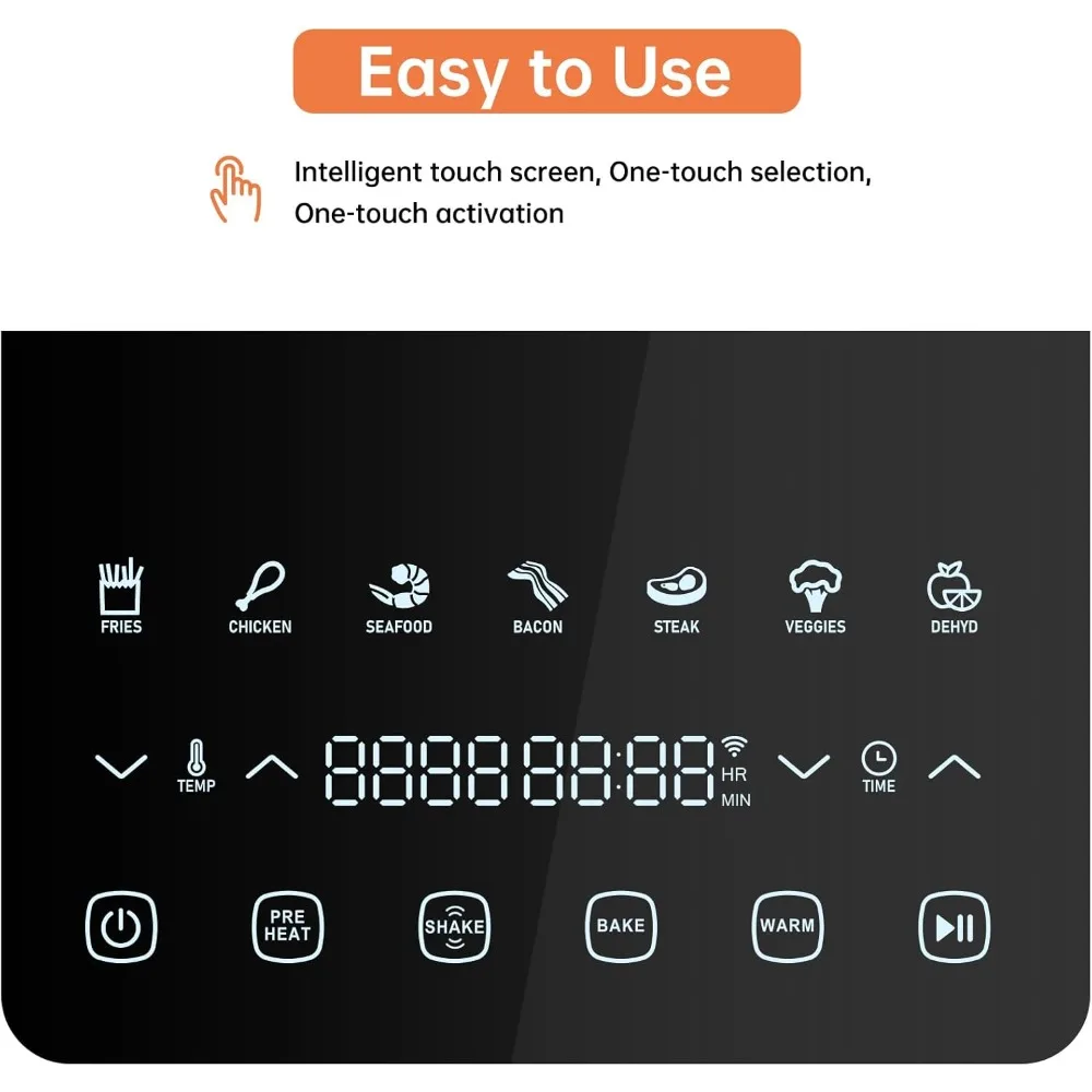 Luft fritte usen 6qt (5,7 l) Familien größe, digitale One-Touch-Steuerungs vorgaben, bis zu 450