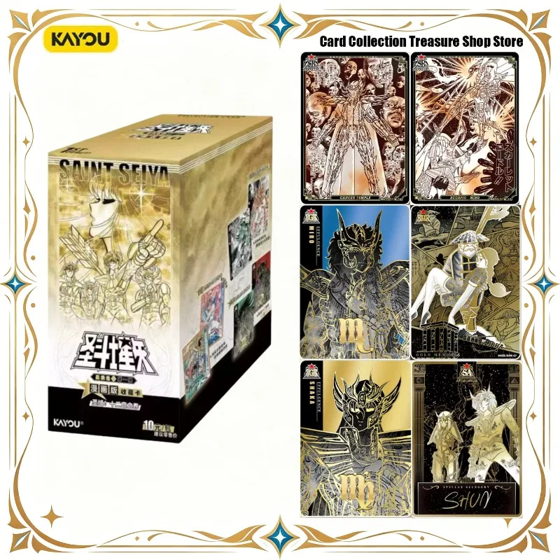 KAYOU Genuine Saint Seiya Manga Anime Cards Wave 1 Star Contract Pack Sanctuary Twelve Palaces Masami Kurumada Collectible Cards