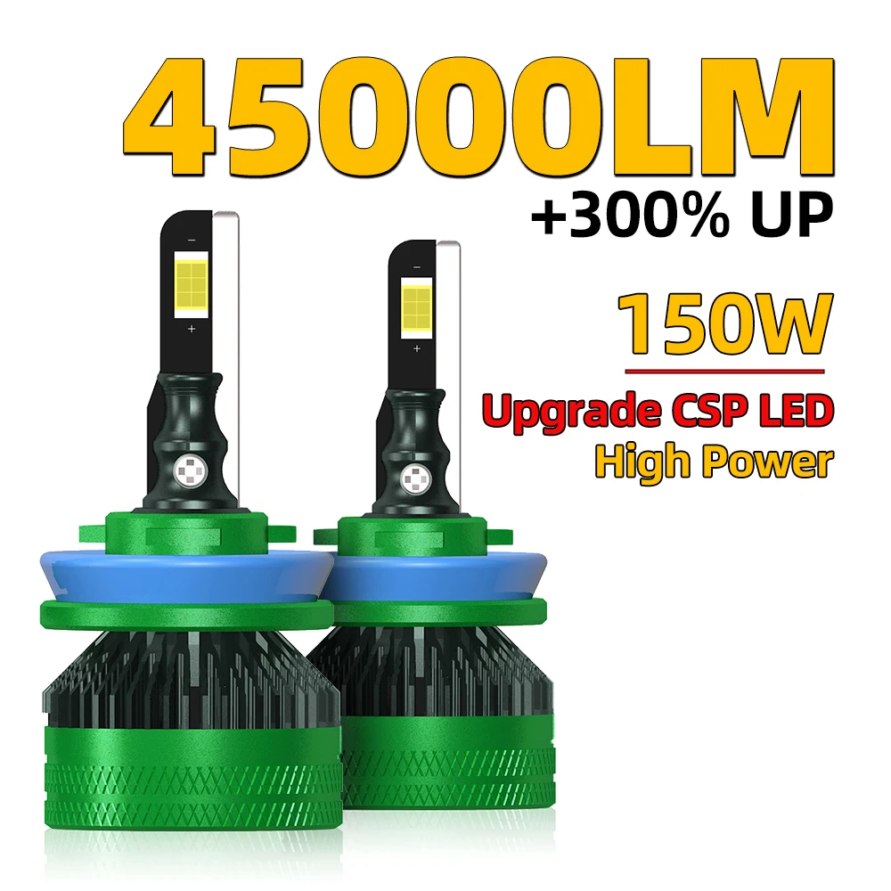 

H4 H7 LED Car Headlight H1 H11 LED 45000LM H8 H9 HB3 9005 HB4 9006 Auto LED Lamp Fog Lighting 6000K Super Bright Headlamps 12V