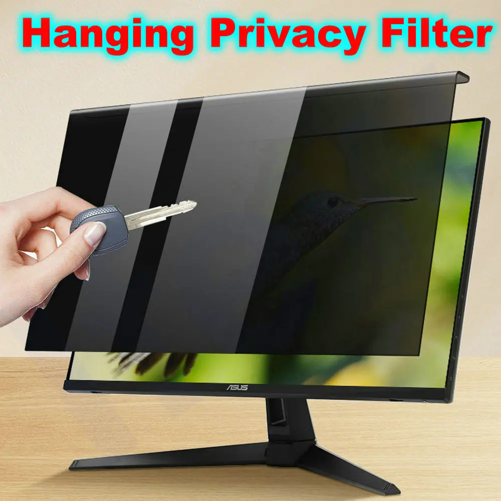

Hanging Privacy PC Monitor Screen Screen Protector Computer Blue Light Blocking Anti-peering Filter Film Anti-UV Eye Protection
